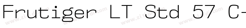 Frutiger LT Std 57 C字体转换
